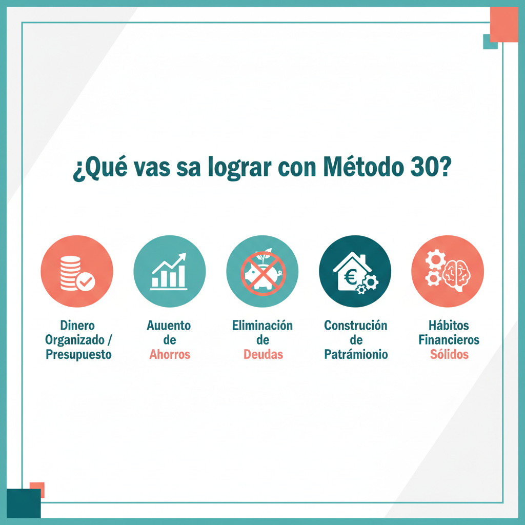 Beneficios del Método 30 - Organiza, ahorra y haz crecer tu dinero